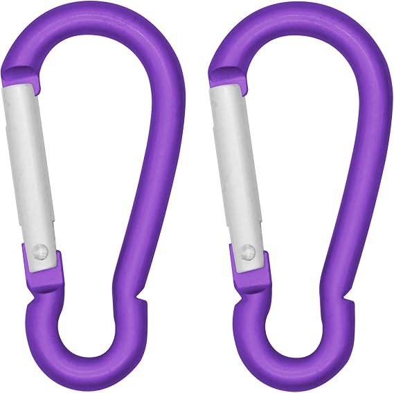 LESHIRY Large Carabiners Keychain 3" Aluminum D Shape Premium Durable D-Ring Carabiner Clip Hook Camping Accessories Snap Link Key Chain Durable Improved Design