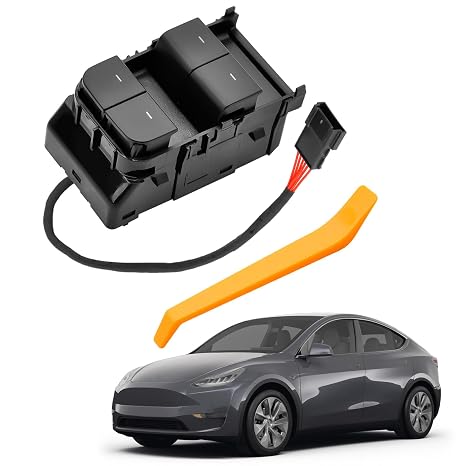 1081037-02-G Master Power Window Switch Compatible with Tesla Model 3 2024 2023 2022 2021, for Tesla Model Y 2024 2023 202 2021 2020 Front Left Driver Side Window Switch with Wire