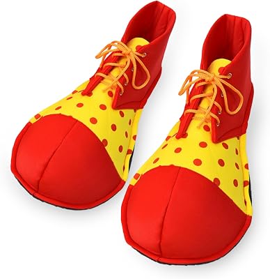 Unisex Clown Shoes Costume Accessory For Halloween Christmas Parade Carnival Disco Theme Circus Costume Cosplay Outfit