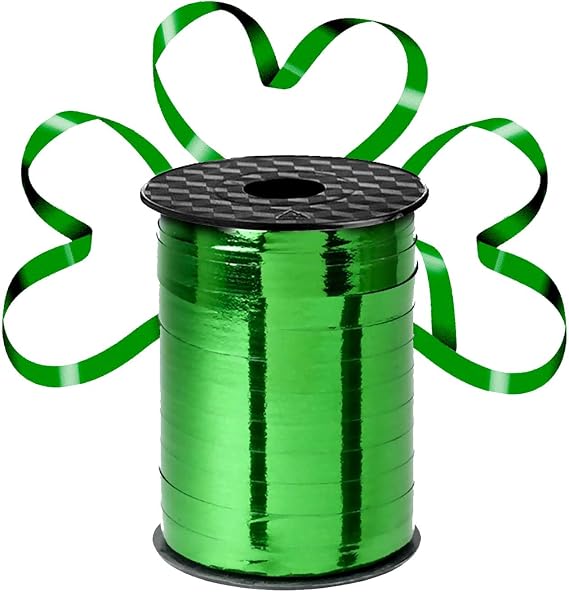 Green Curling Ribbon Green Christmas Ribbon Xmas Gifts, St Patricks Day