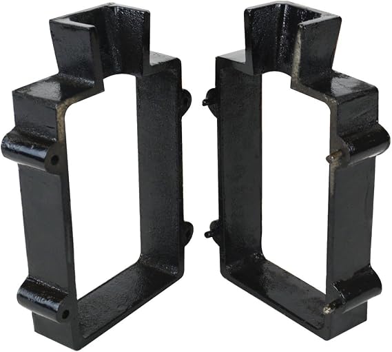 Cast Iron 2-Part Sand Casting Flask Mold Frame for Delft Clay and Petrobond Sand Casting for Jewelry Making and Metal Pouring