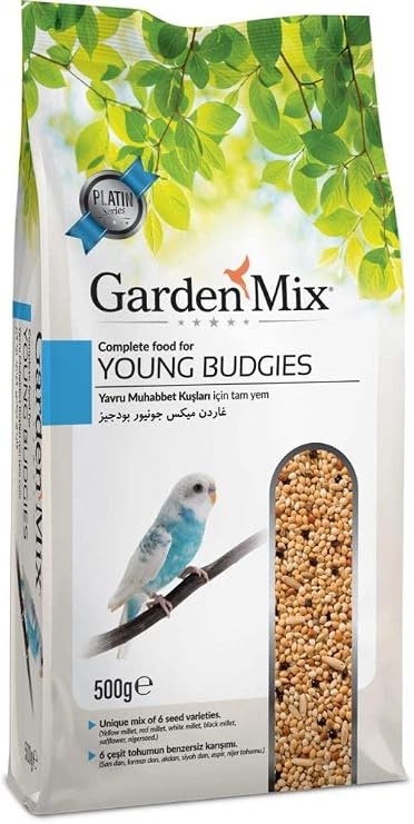 Garden Mix Platinum Puppy Chat Bird Food 500g, Brown, 1