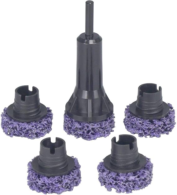 OTC 8342 Brake Hub Resurfacing Kit - Includes Adapter and 5 Sanding Pads | Use with Power Drill (Not Included) to Quickly Sand Rust Off Lug Studs and Rotors on Hub Assemblies