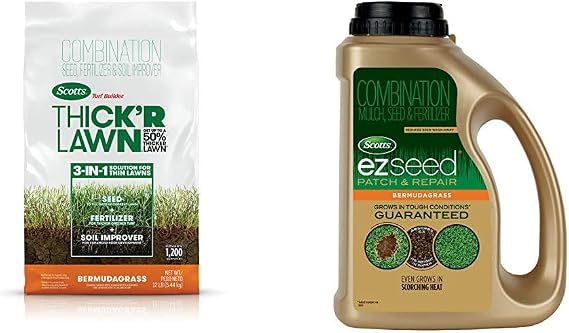 Scotts Turf Builder Thick'R Lawn 12 LB EZ Seed Patch & Repair for Bermudagrass