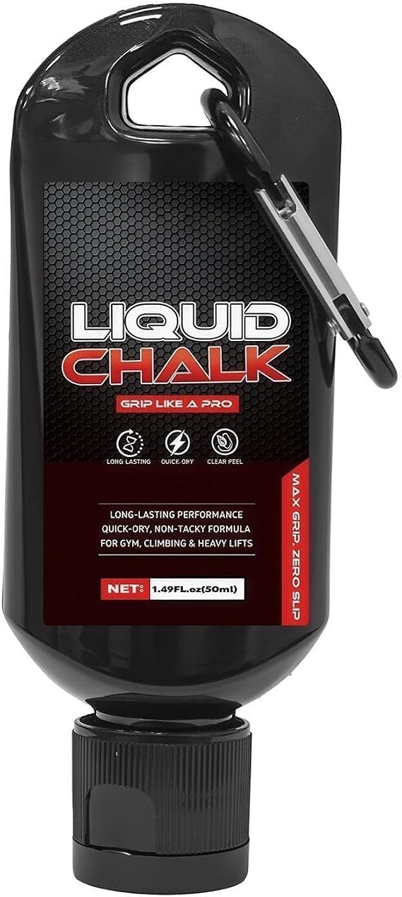 Liquid Gym Chalk 50ml Lifting Grip Support | Rock Climbing Chalk for Men Women Powerlifters Weightlifters Athletes Gymnasts Trainers Competitors Gym Studio Bouldering