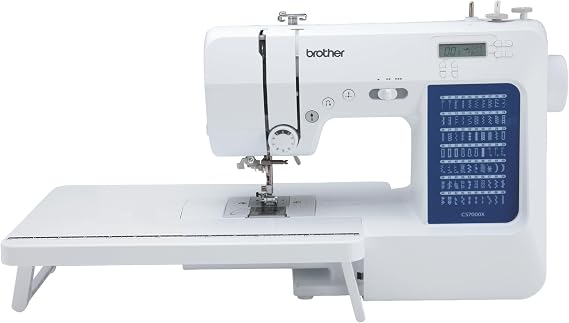 Brother CS7000X Sewing and Quilting Machine LCD Display | 70 Built-in Stitches, LCD Display, Wide Table, 10 Included Feet