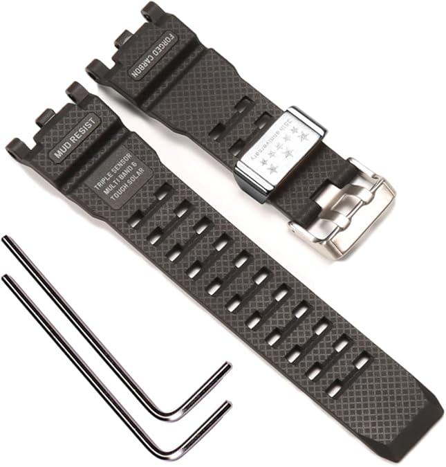 Resin Watch Strap Compatible with Casio GWG-2000 Mudmaster Men's Waterproof Replacement Bracelet Watchband