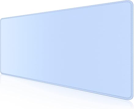 Dapesuom Large Mouse Pad, Extended Gaming Mouse Pad with Stitched Edges, Waterproof Desk Pads with Non-Slip Base, Computer Keyboard Pad, Big Mouse Mat for laptop, Office, 23.6 x 11.8 In, Sky Blue