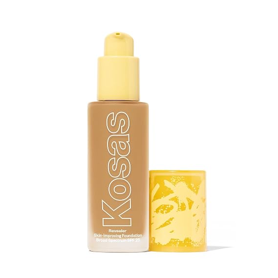 Kosas Revealer Liquid Foundation SPF 25 with Buildable Coverage, 260