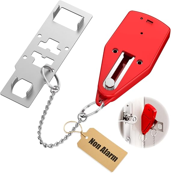 Portable Hotel Door Lock, Newest Extra Security Travel Lock for Hotel Door Locks for Travelers Security, Easy Install Portable Door Lock for Apartment, Airbnb, Dorm & Home Safety