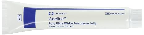 Covidien 8884430100 Vaseline Pure Ultra White Petroleum Jelly, 18 mL Capacity (Pack of 144)