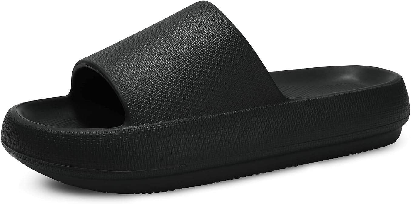 welltree Slides for Women Men Pillow Slippers Non-Slip Soft Cloud Sandals
