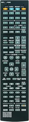 RAV505 ZF270300 Replacement Remote Control Applicable for Yamaha AV Receiver RX-V773 RX-V675 RX-V673 RX-V775 RX-A730 RX-A830 RX-A820 HTR-7065 HTR-6065 HTR-6066 TSR-6750 RX-V773BL RX-V675BL RX-V673BL