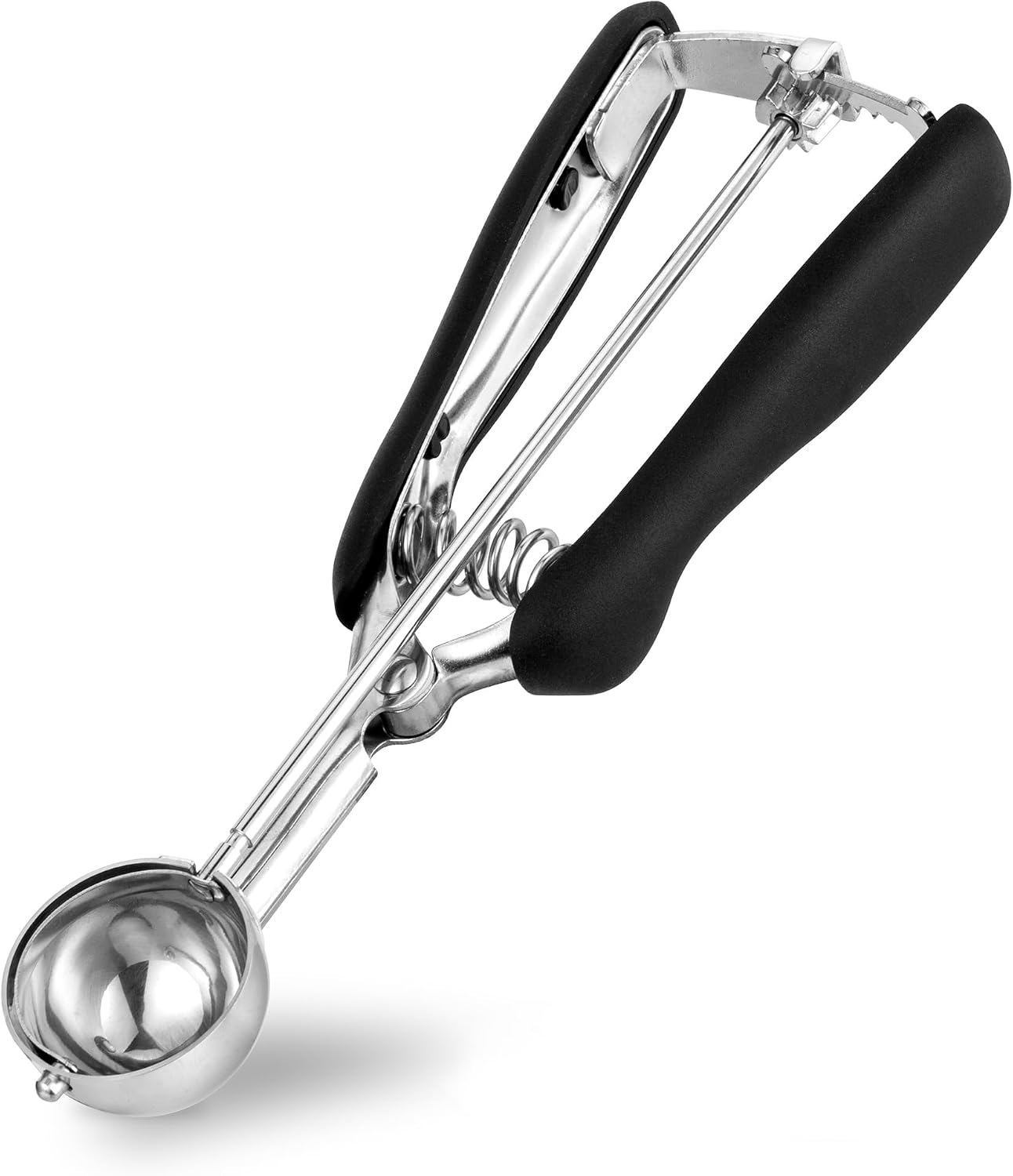 TJ POP Small Ice Cream Scoop 3,5cm – Stainless Steel Ice Cream Scoop with Easy Trigger Release, Good Grip for Mini Ice Cream, Cookies, Melon Balls, Meatballs and Mashed Potato(15 ml / 1 Tbsp)