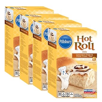 Pillsbury Hot Roll Mix, 16 oz - Palatize Pack of 4