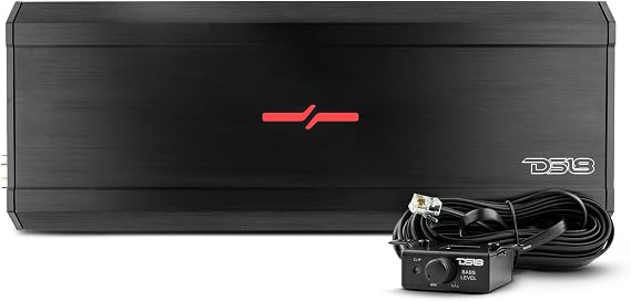 DS18 ZXI.1XXL Car Audio Bass Amplifier - Class D, Monoblock, 1 Chanel, 6000 Watts Max, Adjustable Crossover, BASS Knob Included Compact Size for Easy Installation on Many Applications