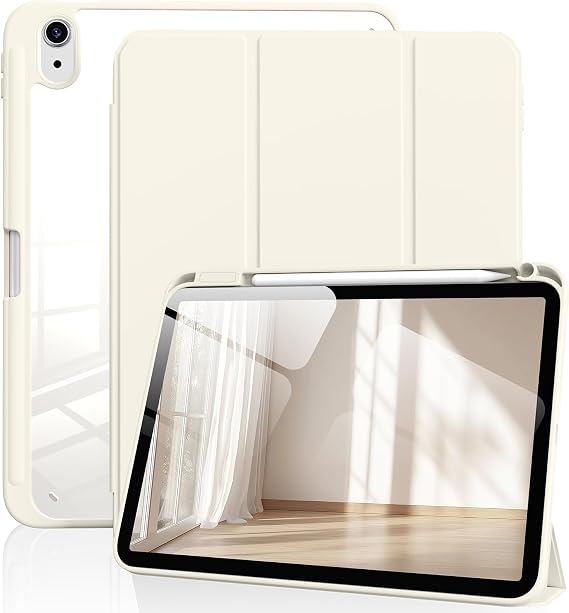 Clear Case for iPad (A16) 11" & iPad 10th Gen 10.9", Cream White
