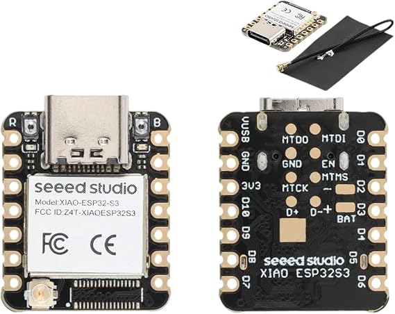 Seeed Studio Xiao ESP32S3 2.4G Development Board Seeeduino ESP32-S3 Wf Wirelets Ble Mesh 5.0 8MB Flash Module for Arduieno New 2025 Arrival High for Reliable Electronic Component, Precision