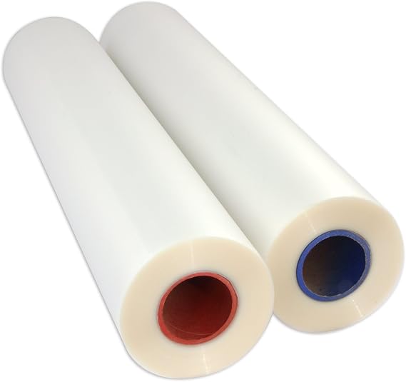 USI Premium Thermal Low-Temp EVA Roll Laminating Film, 2.25 Inch Core, 3 Mil, 25 Inches x 250 Feet, Clear, Gloss Finish, 2-Pack