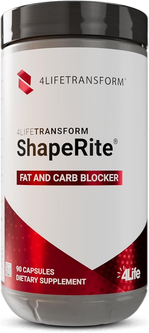 4Life ShapeRite Body Wellness Support with Chitosan, 90 Veggie Capsules | White bean, Dragon fruit, Portion awareness, Carb balance, Satiety support,