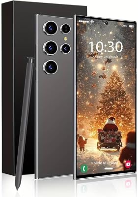 C24 Ultra Unlocked Android Phone, 8GB256GB Large Storage Unlocked Phone, 6800 mAh Battery Smart Phone, Android 14.0 Cell Phone, 5G Dual SIM6.8-inch HD ScreenFingerprint LockGPS Black