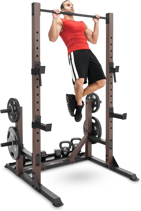 Steelbody Industrial Inspired Heavy Duty Home Gym System for Bodybuilding and Strength Training Available for Full Cage, Squat Rack and Power Tower