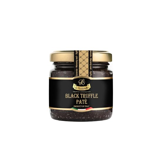 La Rustichella - Black Truffle Pate 3.17 oz (90 gr) - 100% Made in Italy | Vegan, Gluten-Free, Cholesterol-Free
