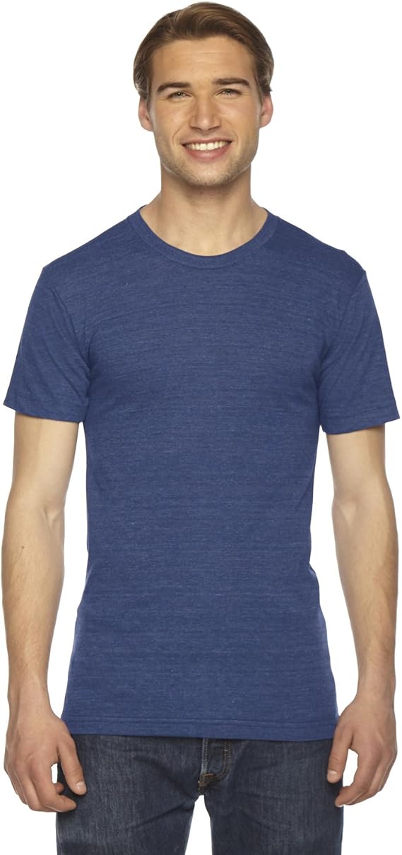 USA-Made Triblend Track Tee by American Apparel