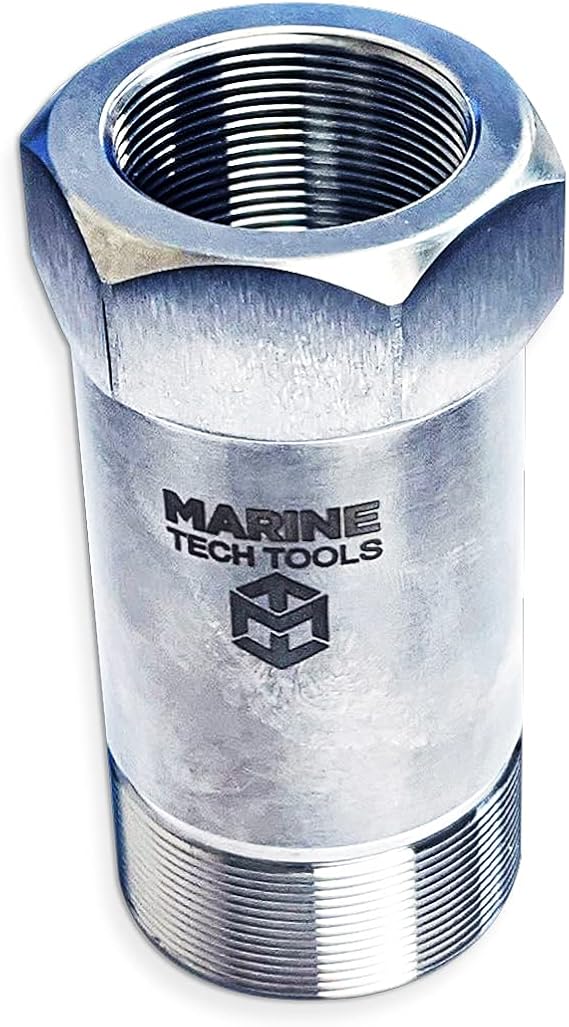 Marine Tech Tools Evinrude E-TEC G2 Lifting Adapter 357667 (AMT0070) | Evinrude Outboard Lifting Tool, Threads on Evinrude E-TEC G2 Flywheels, Fits Universal Outboard Lifting Ring (AMT0022)