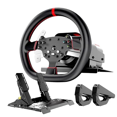 PXN V10 Ultra Direct Drive Racing Wheel & Pedals, 3.2Nm Force Feedback