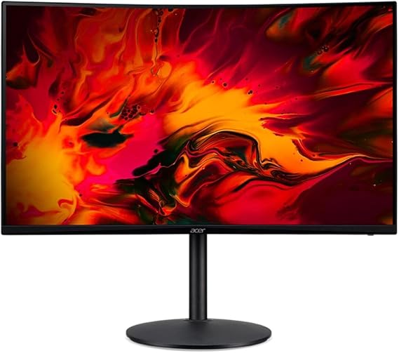 acer Nitro XZ320Q Xbmiiphx 31.5" 1500R Curved Full HD 1920 x 1080 VA Zero Frame Gaming Monitor Adaptive Sync Technology 240Hz Refresh Rate 1ms VRB 2 DisplayPort & 2 HDMI Ports Black