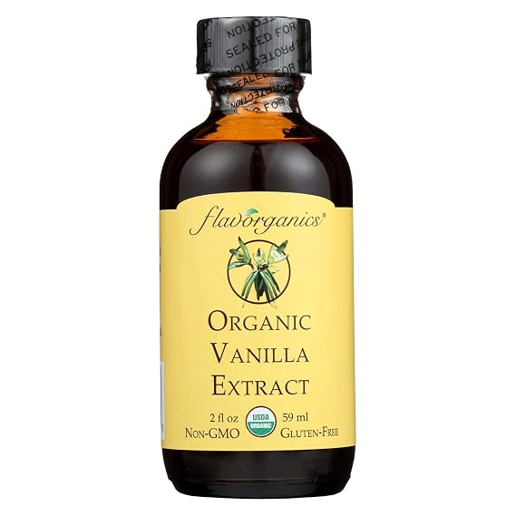 Flavorganics Extract - Organic - Vanilla - 2 oz - case of 12 - 95%+ Organic - Gluten Free - Wheat Free-
