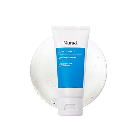 Murad Acne Control Clarifying Cleanser Salicylic Acid & Green Tea Formula for Acne, Deep Pore Cleansing, Oil Control & Breakout Prevention for Clear, Balanced, Healthy-Looking Skin