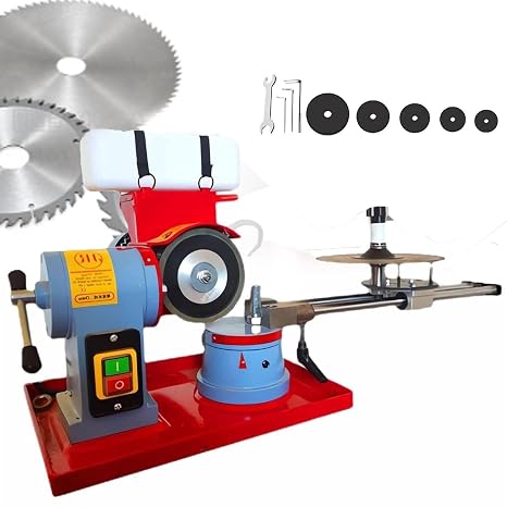 Electric Circular Saw Blade Sharpener, 370/550WCircular Saw Blade Sharpener, Rotary Angle Mill Grinding Machine, Saw Blade Sharpener Machine for Carbide Tipped Saw Blades (Color : 370W)