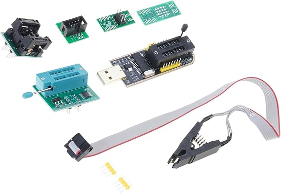 CH341B Programmer Kits USB + SOIC8 SOP8 Test for IC Testing and Chip Programming for Engineers and Enthusiasts