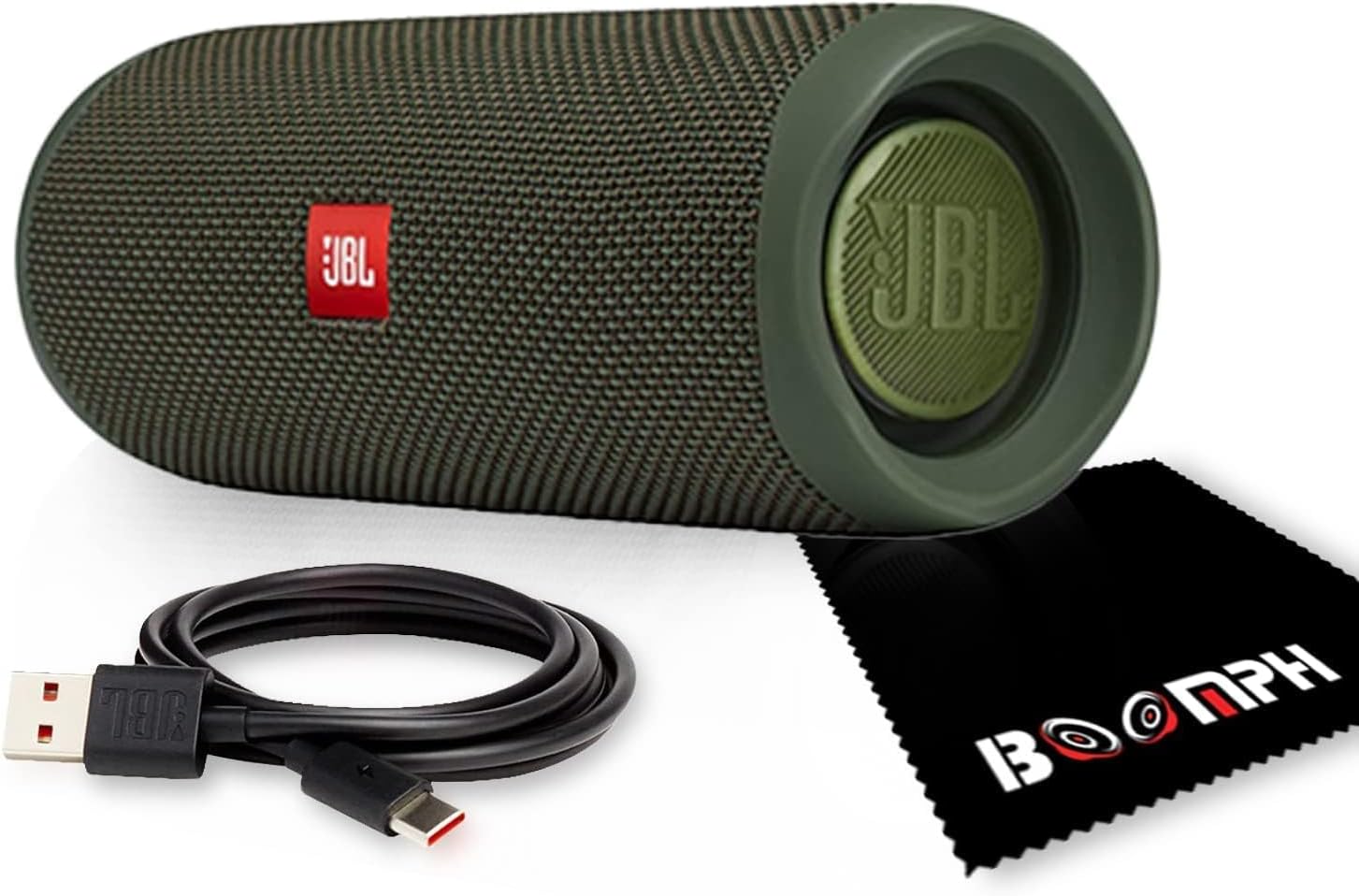 JBL Flip 5: Portable Wireless Bluetooth Speaker, IPX7 Waterproof - Green