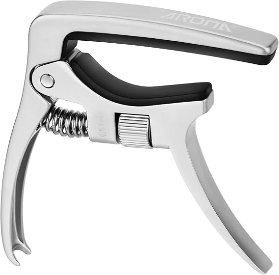 Aroma Guitar Capo Adjustable for 6 Strings Acoustic and Electric Guitars