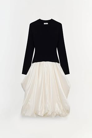 Kenlie Taffeta Knit Midi Dress