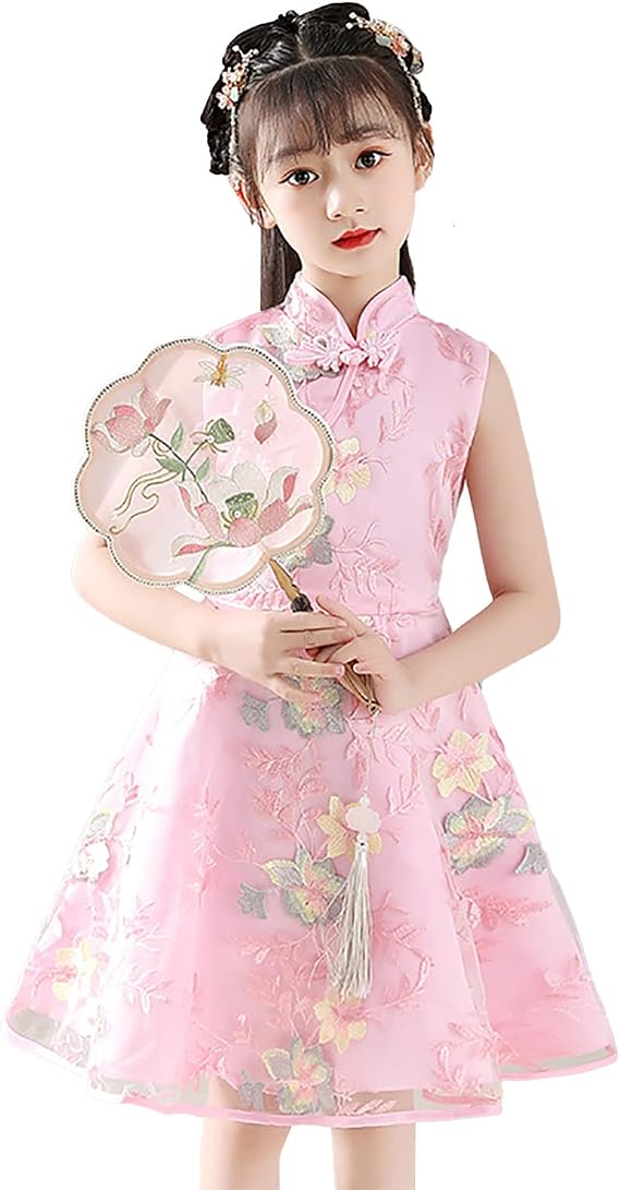 Sleeveless Fairy Hanfu Dress for Girls Princess 2026 Lunar Chinese New Year Outfit Vintage National Style Tang Suit