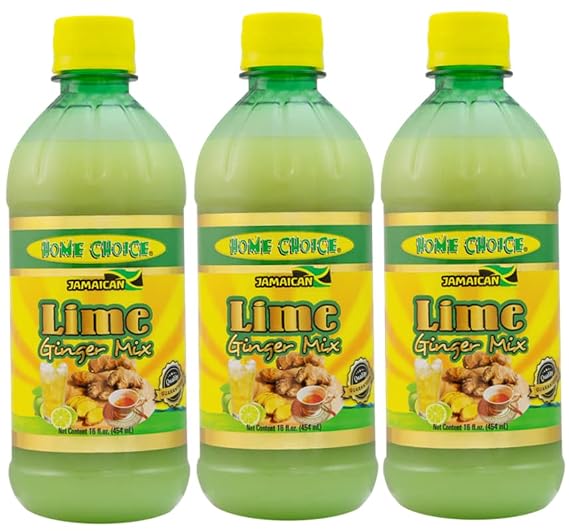 Home Choice Lime Ginger Mix Flavouring  Extract - 454ml 16oz 3-Pack