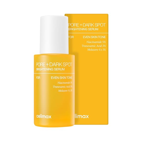 celimax Pore+Dark Spot Serum, 1.01 fl.oz | Hydrating & Soothing Serum for Dark Spots & Fine Lines, Anti Aging, Facial Astringent, Noni Extract, Vitamin C Serum for Face