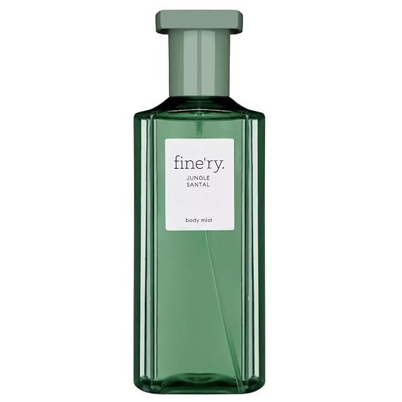 Fine'ry Woody Jungle Santal Hair + Body Fragrance Mist Spray for Women & Men, Earthy Scent with Papyrus Wood, Indian Cardamom, Black Oolong Tea, Cruelty-Free, Long-Lasting Gift for Her (5 Fl Oz)