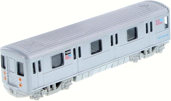 ModelToyCars NY Metro Subway, Gray - 2233DNY - Diecast Model Train