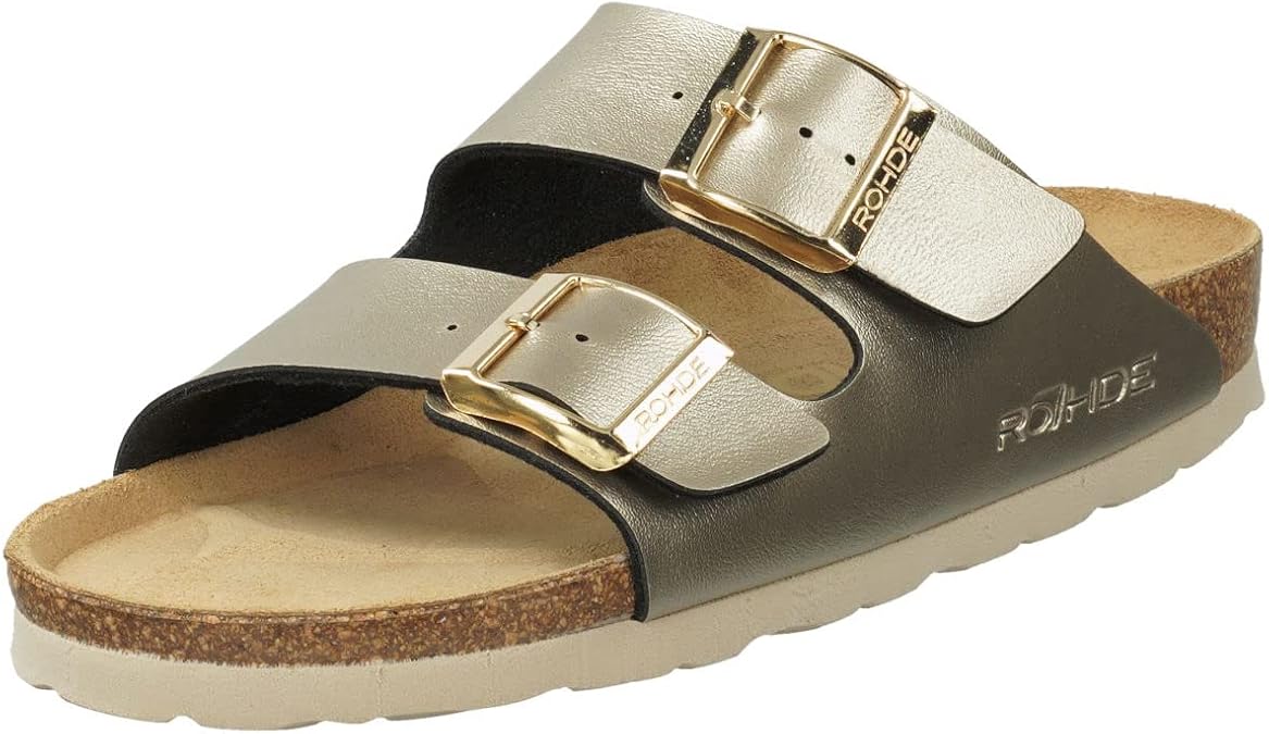 Rohde ALBA Damen Frauen Pantoletten SlipperSlidesSandalenSommerschuheFreizeitschuhe