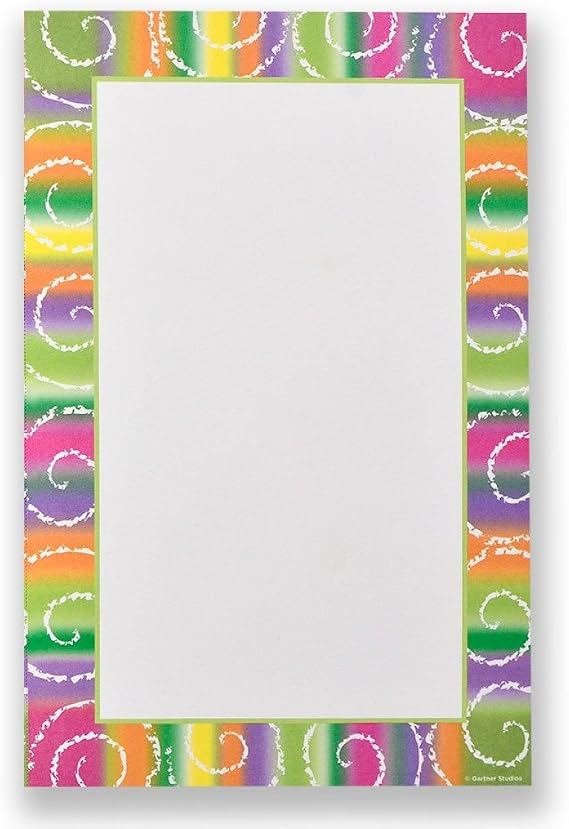 Gartner Studios Fiesta Border Wedding Invitation Kit, White, 24-Count