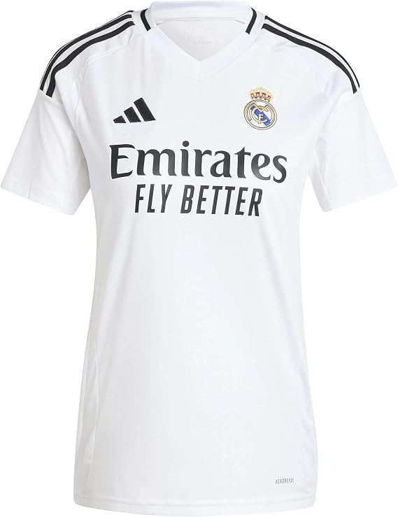adidas Real Madrid CF Womens Home Jersey 2024/25 (US, Alpha, X-Large, Regular, Regular, White)