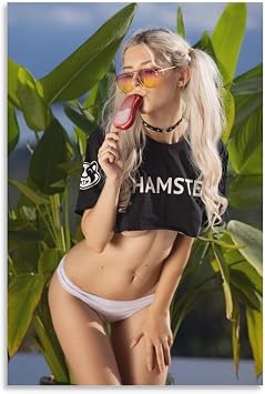 XJJLARQ Eva Elfie Sexy Poster Famous Female Star Poster52 Canvas Wall Art Poster For Room Aesthetic And Decor Pictures For Living Room Bedroom Decor 20x30inch50x75cm