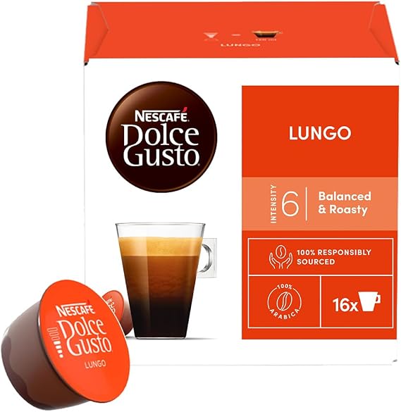 Nescafe Dolce Gusto Lungo 16 Capsules 89.6 Gr