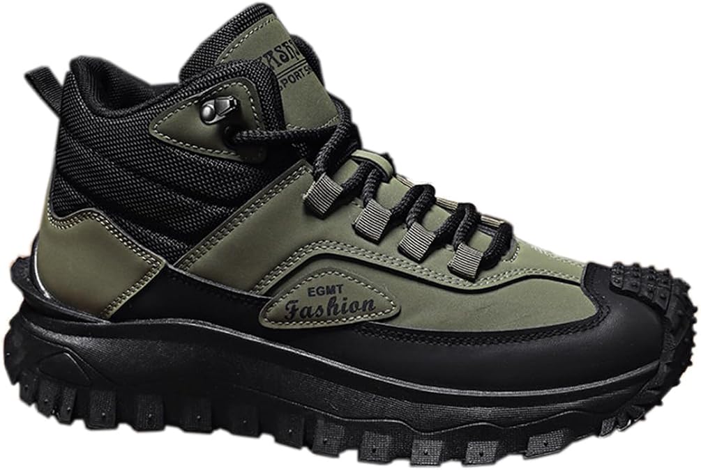 Men's High Top Fashion Sneakers Casual Athletic Walking Shoes Comfort Chunky Sneakers