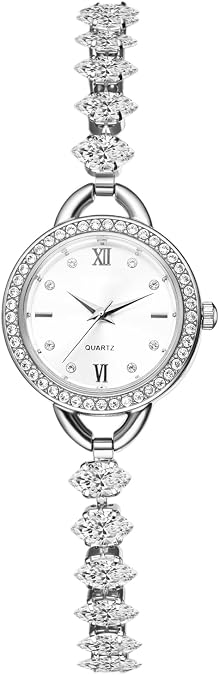 Avaner Women's Bracelet Wrist Watches: Ladies Elegant Slim Strap Rhinestones Analog Quartz Watch for Women